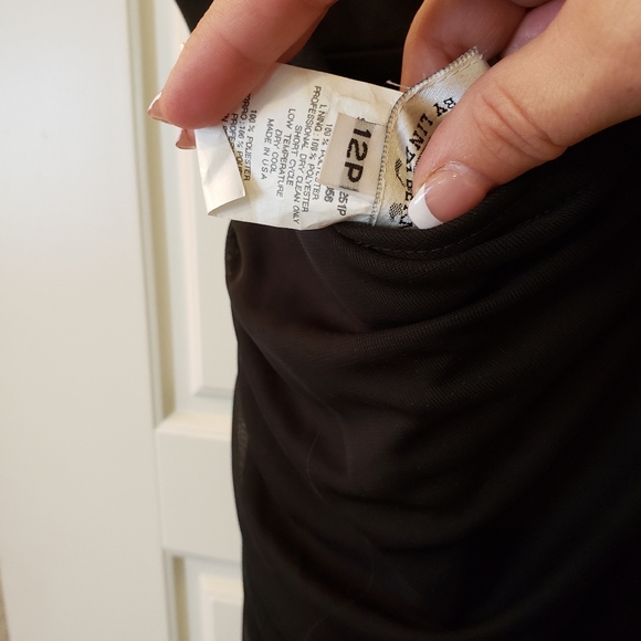 Black Halter Evening Dress - Picture 2 of 3